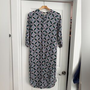 Boden geometric tunic midi dress size 4P